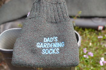 Personalised Wellington Boot Gardening Socks, 2 of 3