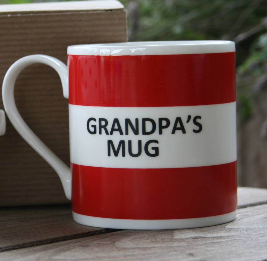 'grandpa's Mug' Coasters And Fine Bone China Mugs By The Pot Bank
