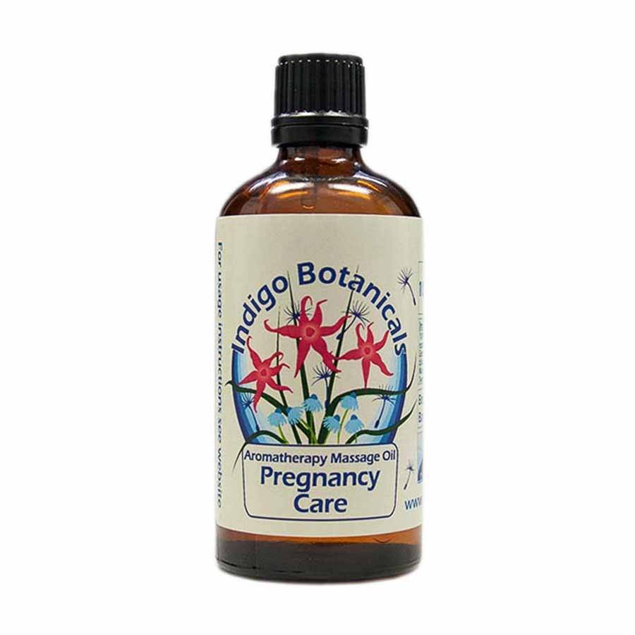 pregnancy care massage oil blend by indigo herbs, glastonbury