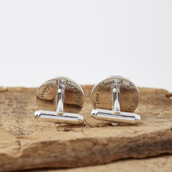 Personalised 'Introducing The Best Dad' Cufflinks, 3 of 4
