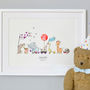 Personalised Children's Animals On Parade Nursery Print, thumbnail 5 of 10