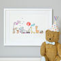 Personalised Children's Animals On Parade Nursery Print, thumbnail 8 of 10