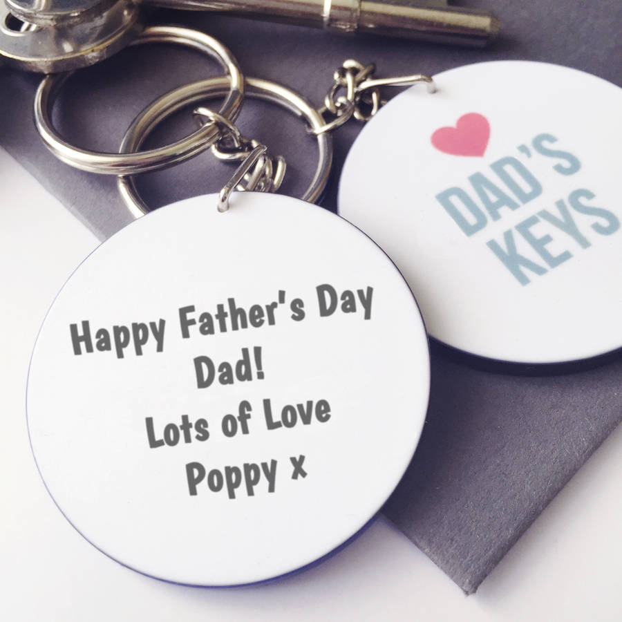 Image of Personalised Dad's Keys Keyring