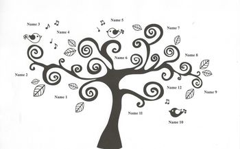 Personalised Family Tree Oak Board, 7 of 8
