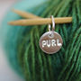 Purl Silver Stitch Markers Personalised, thumbnail 2 of 5
