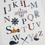 Personalised Nautical Alphabet Print, thumbnail 4 of 7
