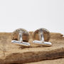 Personalised Silver Inifinity Hidden Message Cufflinks, thumbnail 3 of 4