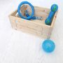 Wooden Personalised Dog Toy Storage Box, thumbnail 1 of 3