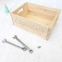 Personalised Dad's Tools Wooden Storage Box, thumbnail 1 of 5