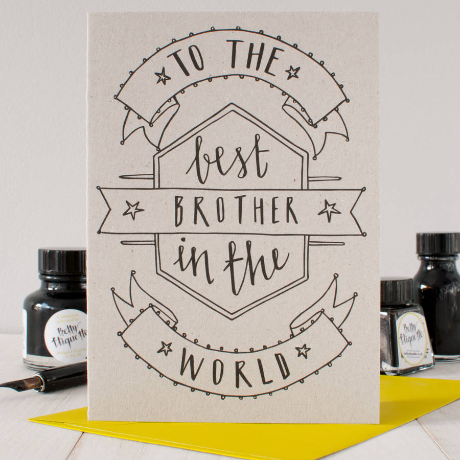 'best brother' birthday card by betty etiquette ...