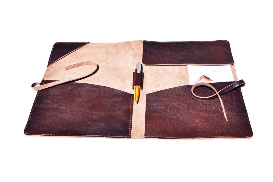 document case leather portfolio a4 by cutme