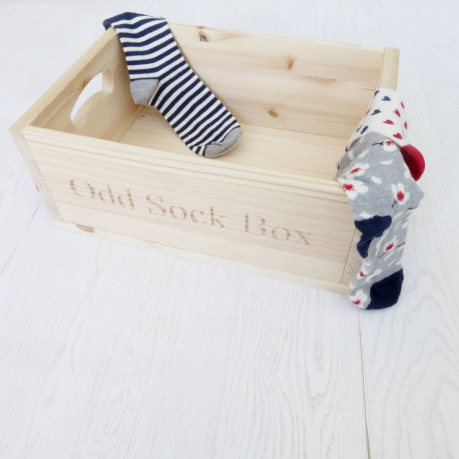 Personalised Odd Sock Storage Crate, 1 of 3