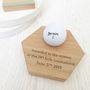 Personalised Hexagon Golf Award Oak, thumbnail 3 of 4