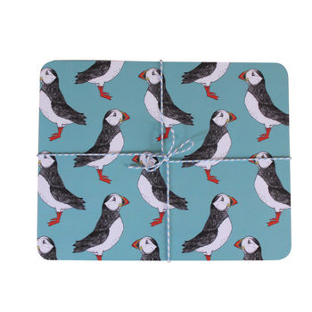 Green Puffin Cork Placemats, 3 of 5