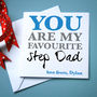 Personalised 'Favourite Step Dad' Card, thumbnail 2 of 3