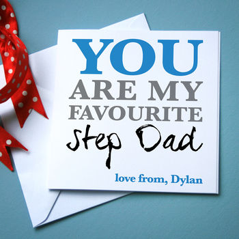 Personalised 'Favourite Step Dad' Card, 2 of 3