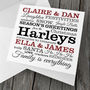 Personalised Typographic Christmas Card Pack, thumbnail 2 of 3