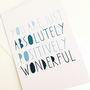Positively Wonderful Congratulations Card, thumbnail 2 of 3