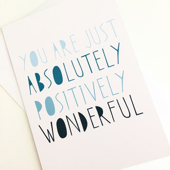 Positively Wonderful Congratulations Card, 2 of 3