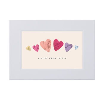 Personalised Hearts Writing Set, 4 of 7