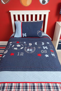 Sports Quilted Pillowcase, 6 of 6
