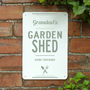 Personalised Metal Garden Shed Sign, thumbnail 7 of 12