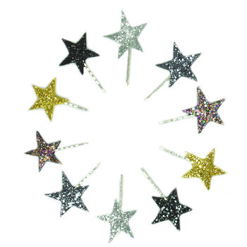 Glitter Star Bobby Pins Available In 30 Colours, 7 of 7