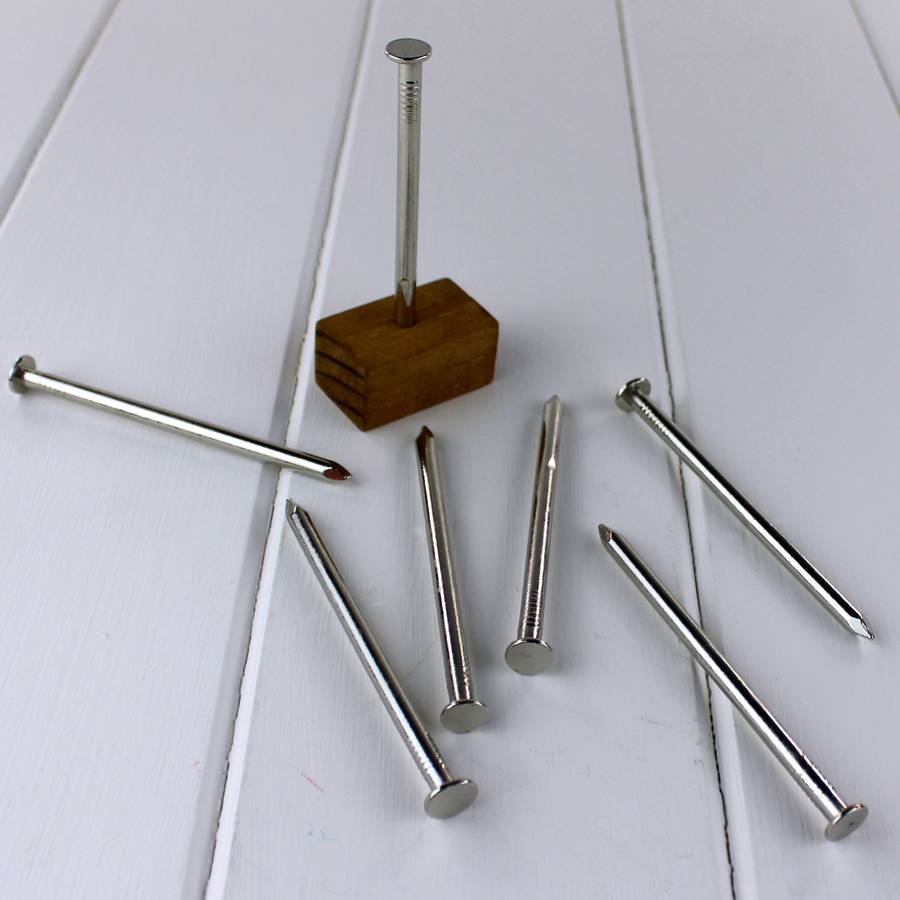 Box Of Nails Set Of Five Nail Puzzles By Nest