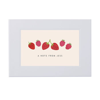 Personalised Strawberries Writing Set, 4 of 7