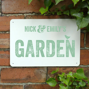 Personalised Garden Metal Sign, 2 of 5