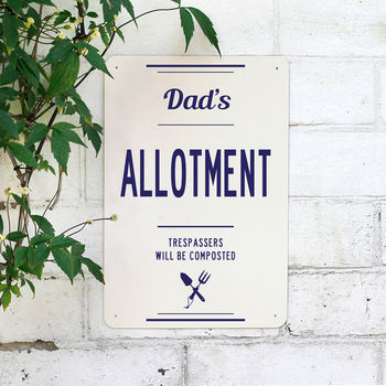 Personalised Metal Allotment Sign, 2 of 6