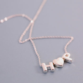 Triple Mini Letter Necklace, 7 of 11