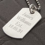 Personalised Sterling Silver Karma Dog Tag Necklace, thumbnail 2 of 10