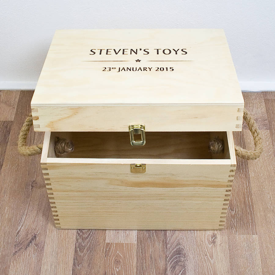Personalised Toy Storage Box By The Letteroom