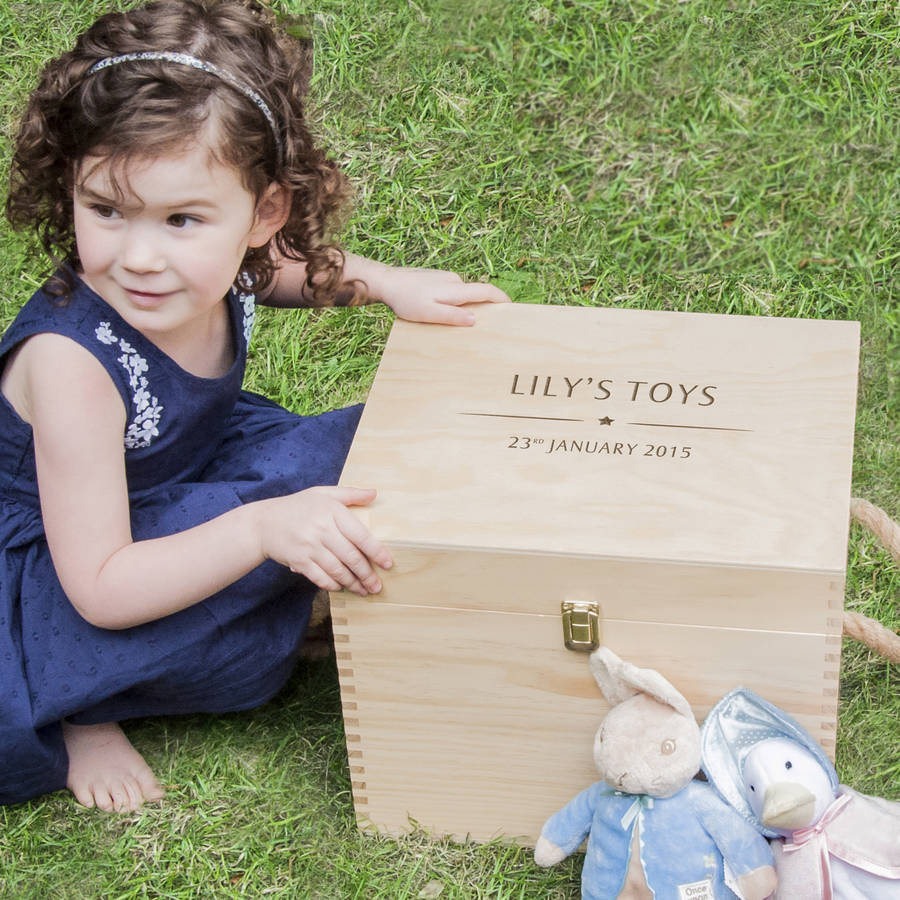 leather toy storage box