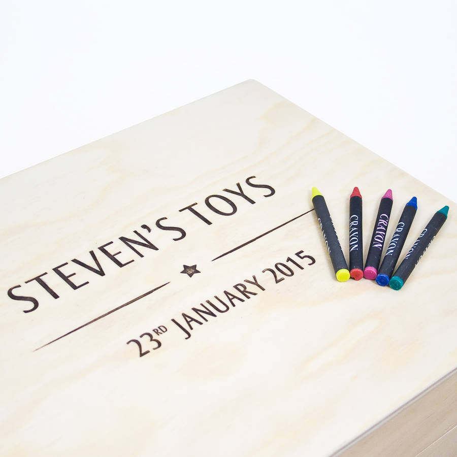 personalised name toy box