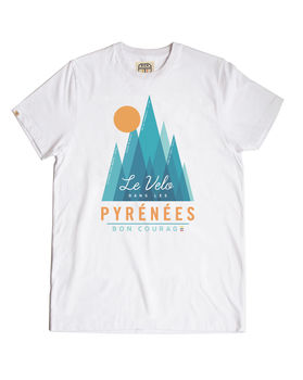 Tour De France In The Mountains Homage Cycling T Shirt, 2 of 2