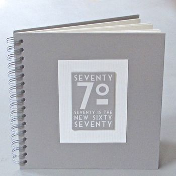 70th Birthday Memories Album / Keepsake Book ~ Boxed, 5 of 6