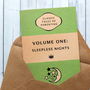 Book Cover 'Volume One: Sleepless Nights' New Baby Card, thumbnail 3 of 4