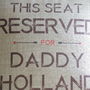 Personalised Reserved For… Daddy Cushion, thumbnail 2 of 4