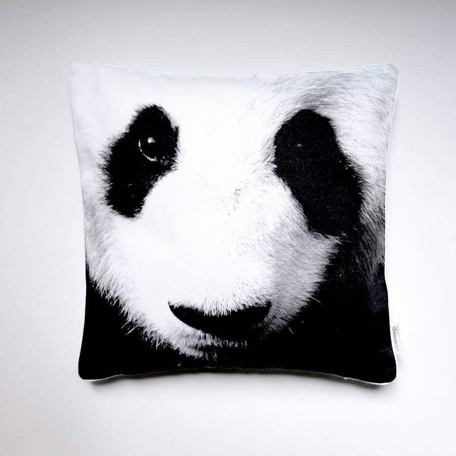 panda cushion dunelm