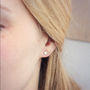 Flat Geometric Stud Earrings, thumbnail 9 of 11