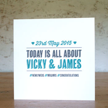 Special Day Personalised Wedding Card, 5 of 6