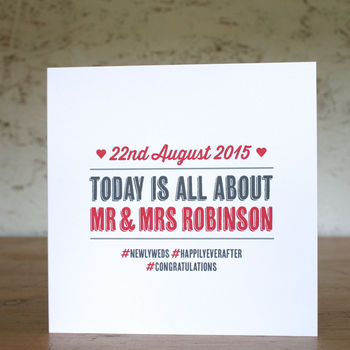 Special Day Personalised Wedding Card, 4 of 6