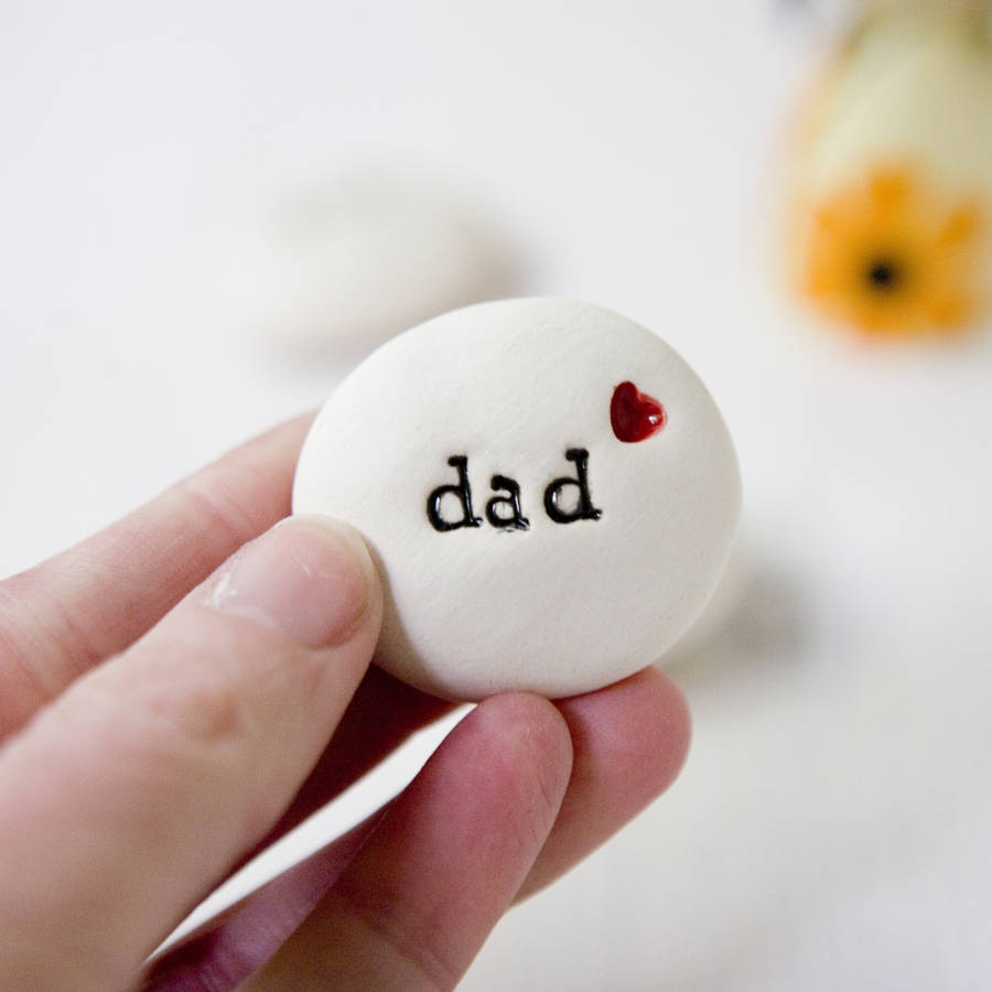 daddy gift pebble keepsake by foxery | notonthehighstreet.com