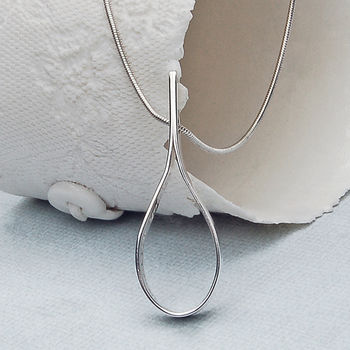 Personalised Silver Secret Message Teardrop Necklace, 4 of 6