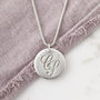 Personalised Silver Monogram Hidden Message Necklace, thumbnail 2 of 6