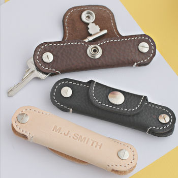 Personalised Leather Key Case, 3 of 4