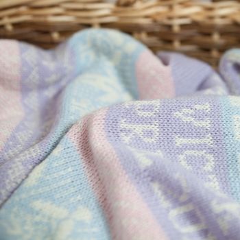 Sandringham Personalised Cashmere Baby Blanket, 6 of 6