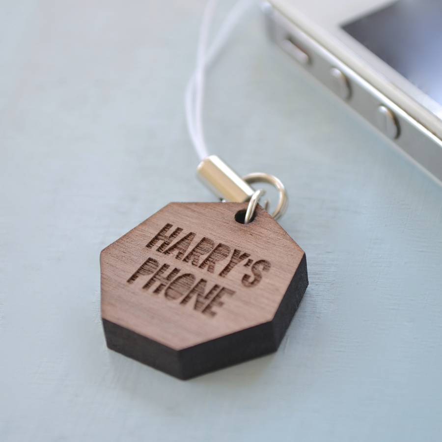Personalised Phone Charm By Clouds and Currents